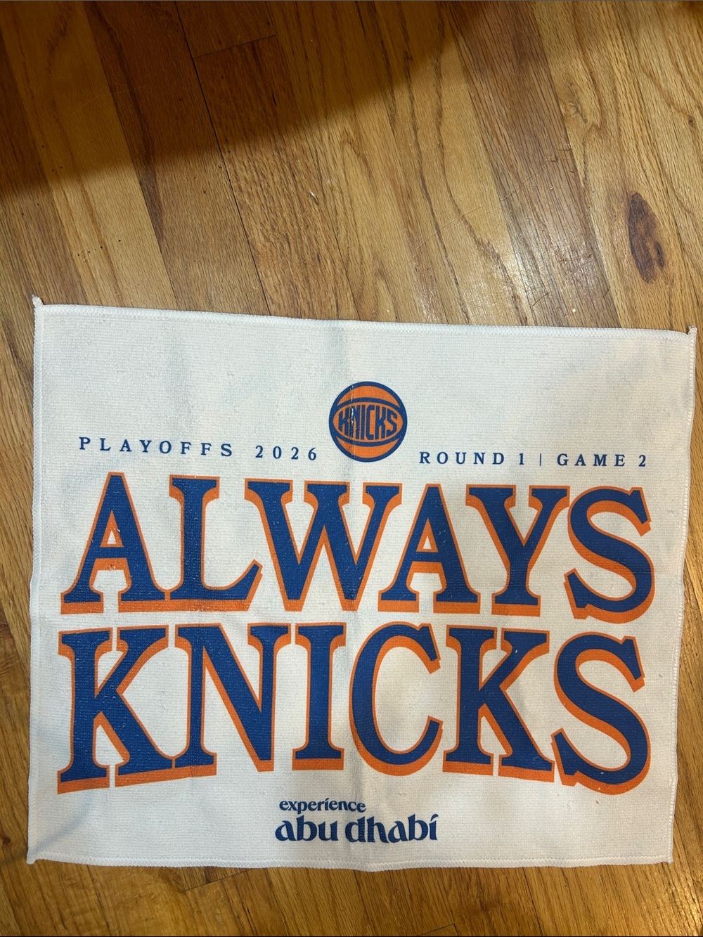 'Always Knicks' White Rally Towel